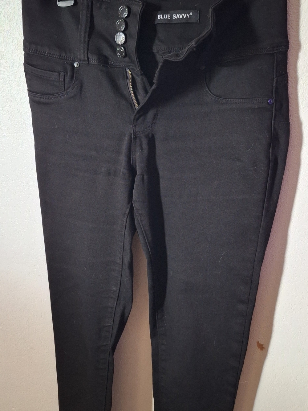 Blue Savvy Women's Black High-Rise Skinny Jeans